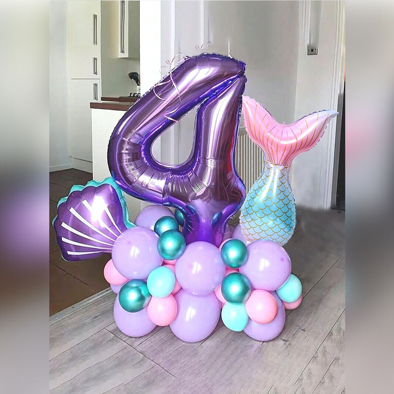 Water Balloon Set - 35pc/set Ocean Theme Balloon 40-inch Purple