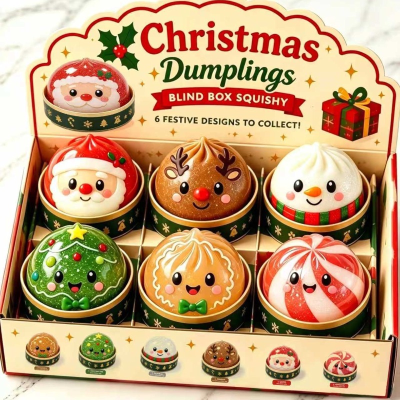 Kids Toys Box - Christmas Dumpling Squishy Squeeze Toy Box
