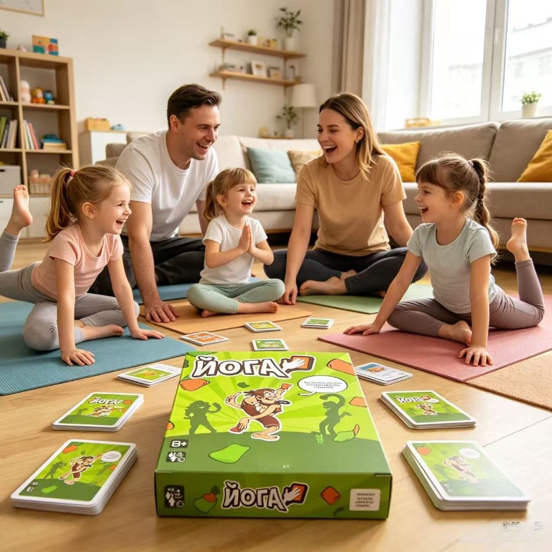 Kids Yoga Toys - Yoga Card Game, Fun Family Party