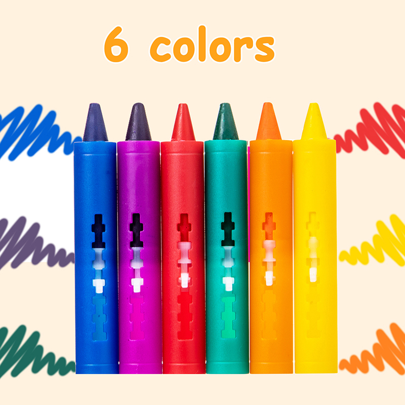 6colors Washable Bath Crayons  - đánh giá và giá Kids Toys Drawing Easy