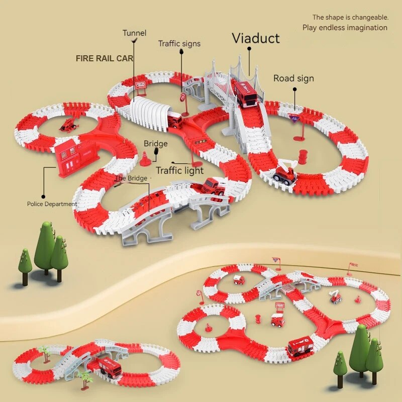 Fire Engine Track Assembling C - đánh giá và giá Kids Toys Supplier