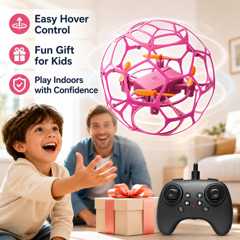 Football Shape RC Drone Quadco - đánh giá và giá Kids Toys Under £5