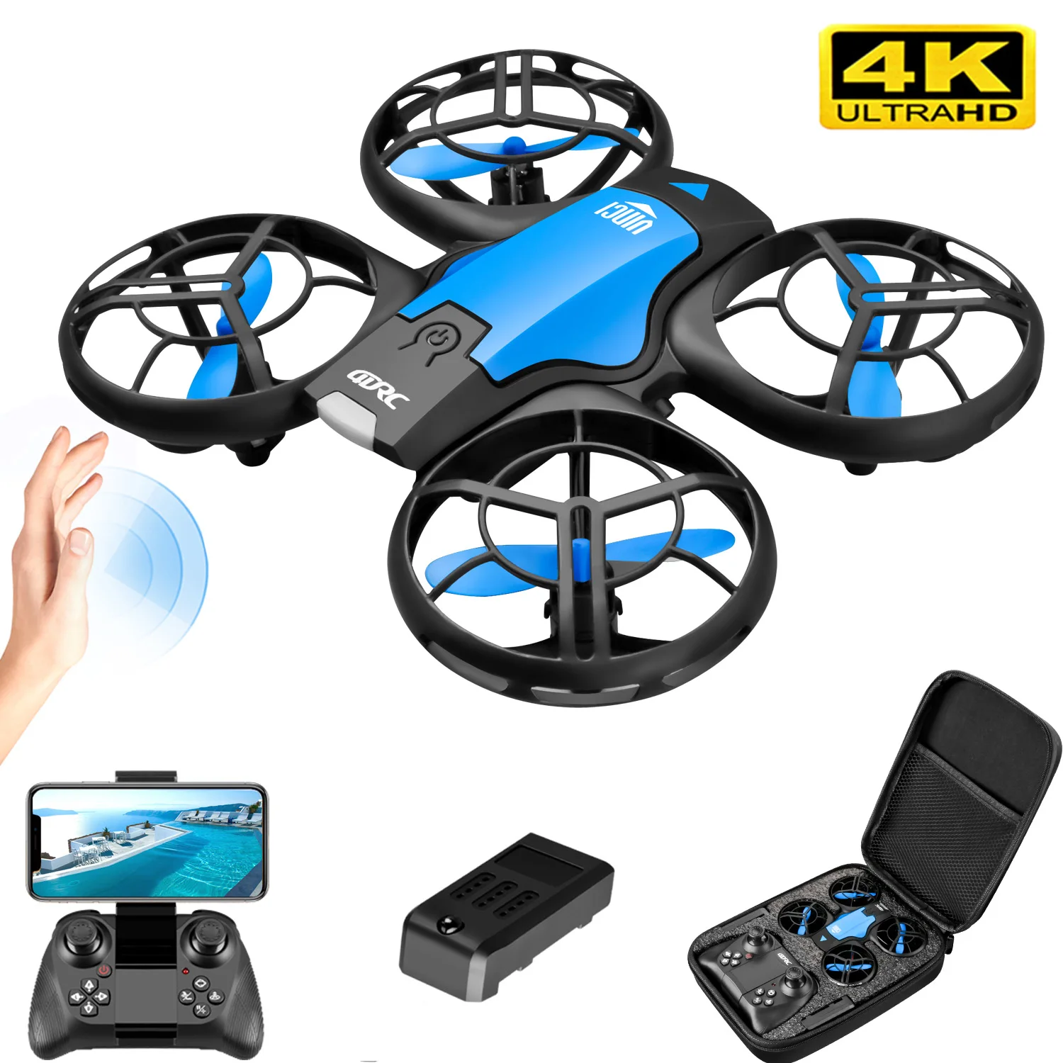 V8 New Mini Drone 4K Professio - đánh giá và giá Kids Toys Helicopter