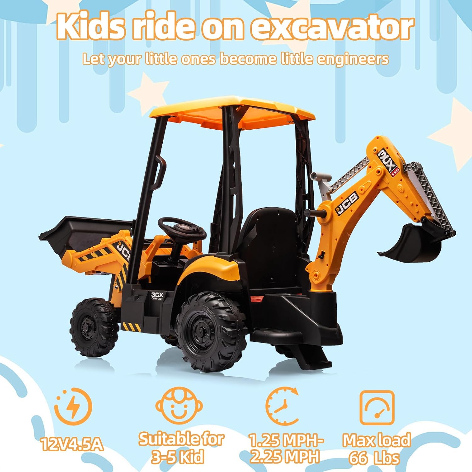 Officially Licensed JCB 12V Ri - đánh giá và giá Kids Toys Jcb
