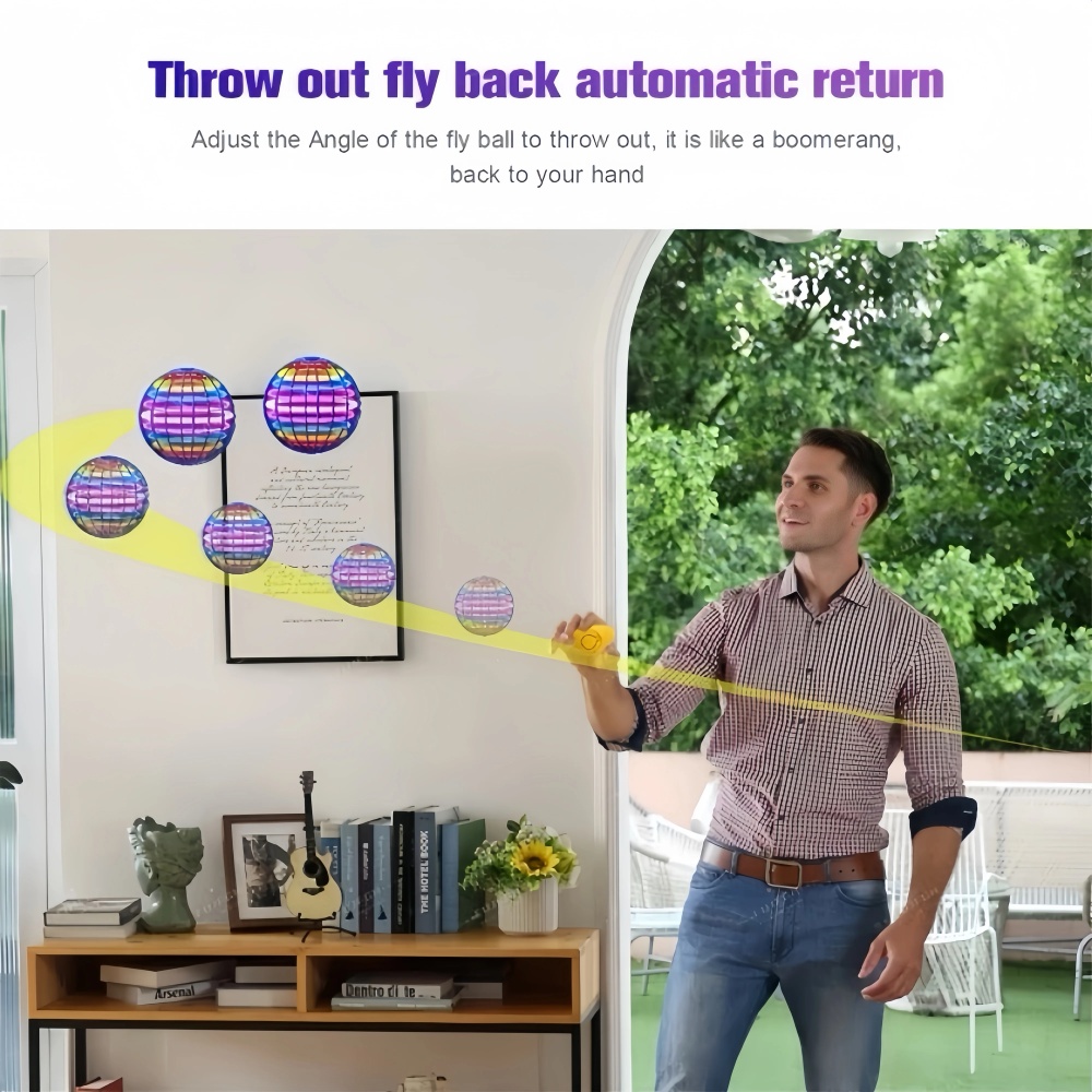 Flying Orb Boomerang Ball LED  - đánh giá và giá Kids Toys Helicopter