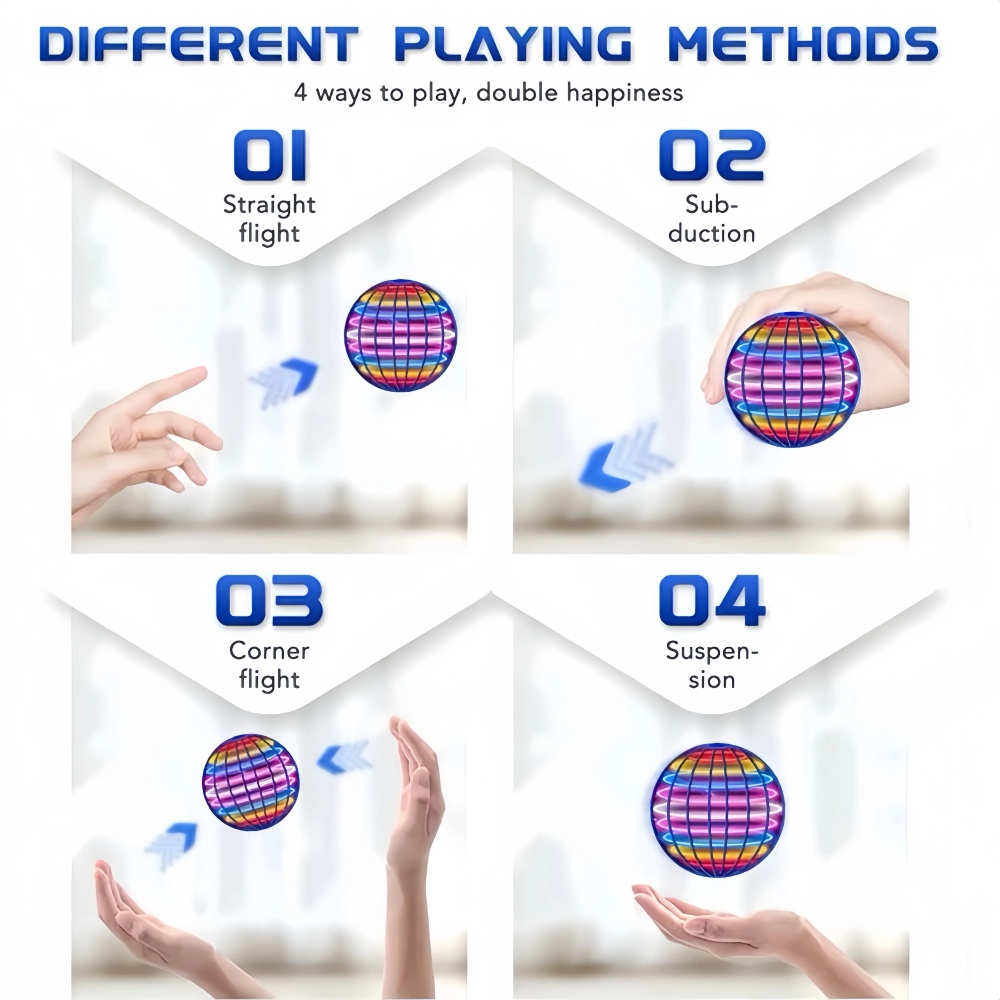 Flying Orb Boomerang Ball LED  - đánh giá và giá Kids Toys Helicopter