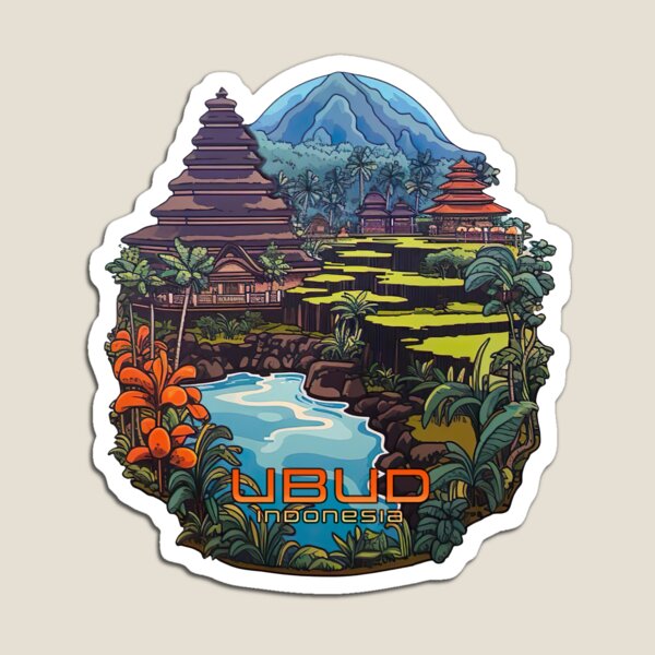 Ubud Bali Indonesia  Magnet Ch - đánh giá và giá Kids Toys Bali