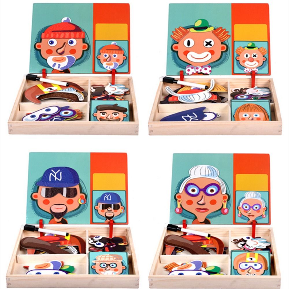Wood Magnetic 3D Puzzles with  - đánh giá và giá Kids Toys Drawing Easy