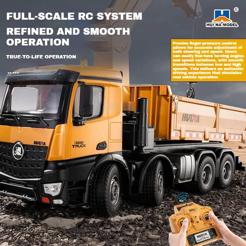Huina 1538 RC Dump Truck 1:14  - đánh giá và giá Kids' Toys Channel