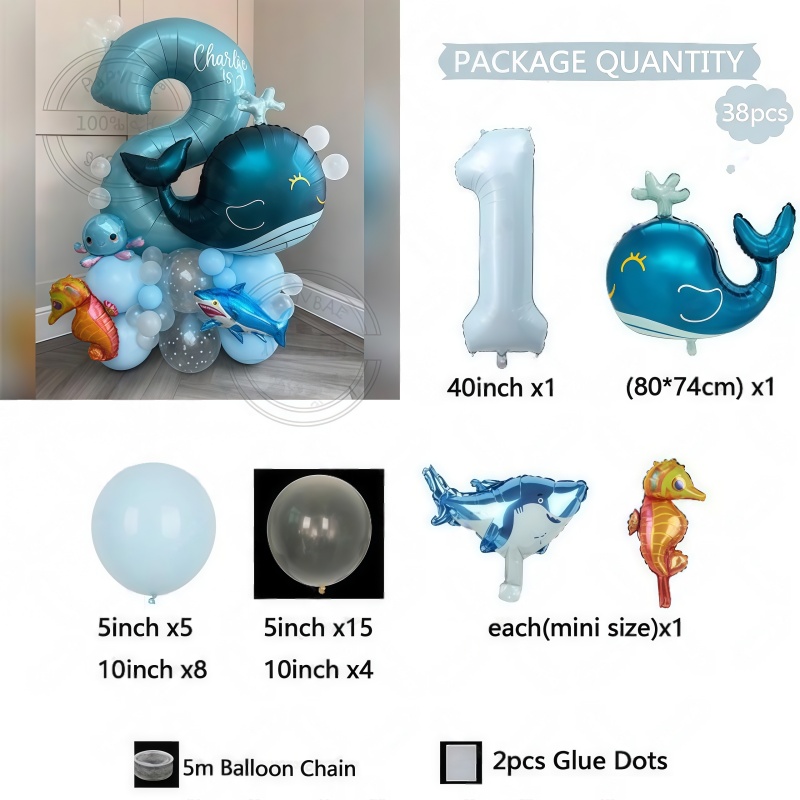 38Pcs Ocean Animal Themed Birt - đánh giá và giá Water Balloon Set