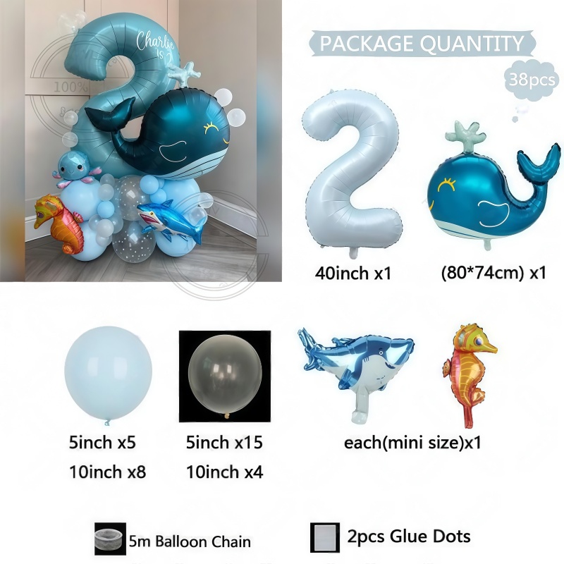 38Pcs Ocean Animal Themed Birt - đánh giá và giá Water Balloon Set