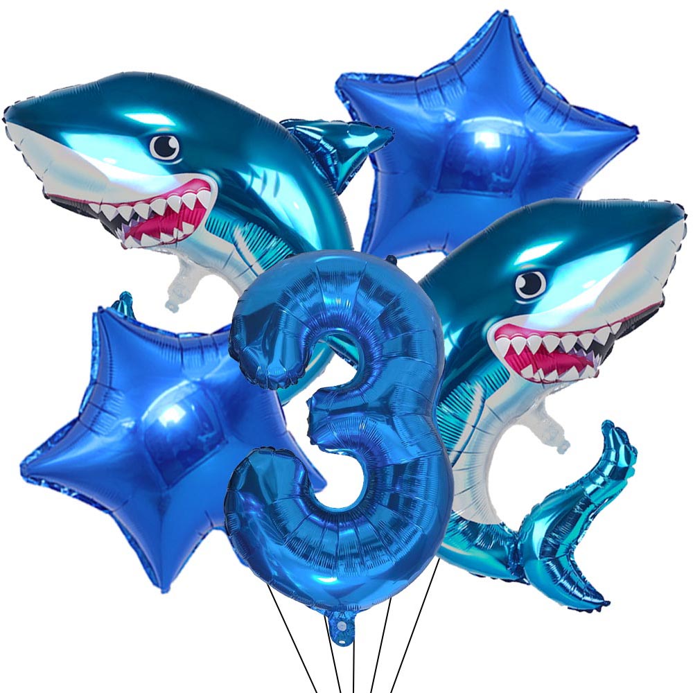 5pcs Cartoon Blue Shark Number - đánh giá và giá Water Balloon Set