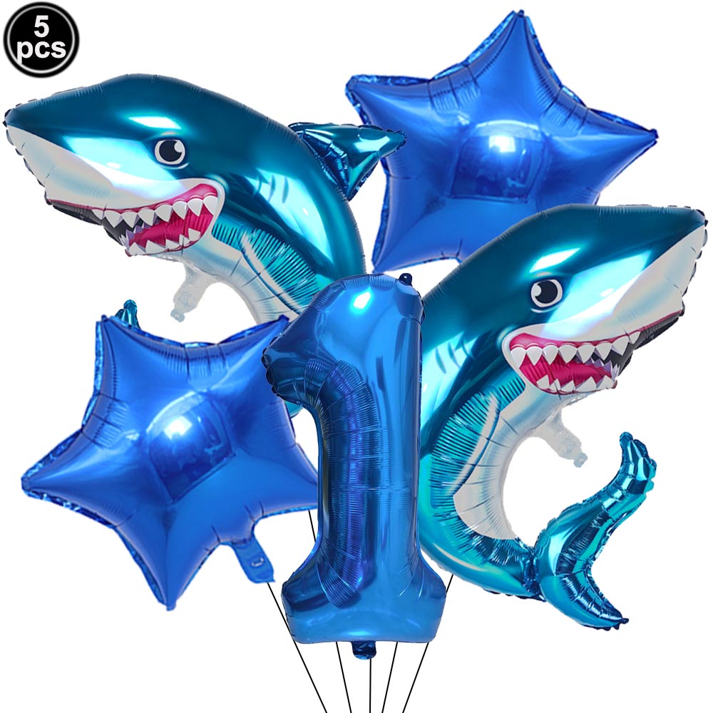 5pcs Cartoon Blue Shark Number - đánh giá và giá Water Balloon Set