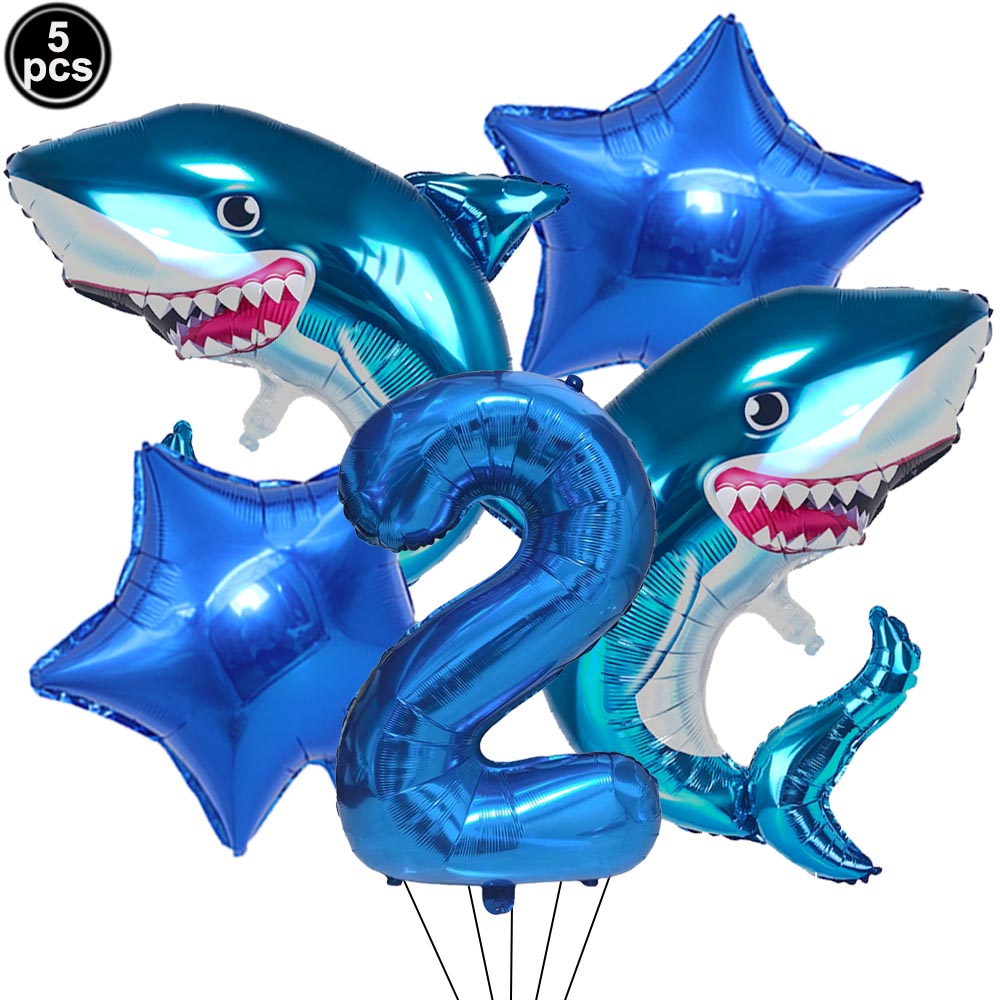 5pcs Cartoon Blue Shark Number - đánh giá và giá Water Balloon Set